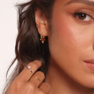 Scarlet Star Earrings - Gold